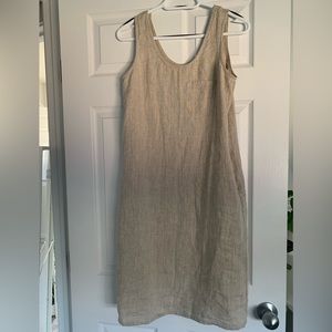 Not Perfect Linen - Sicily Dress in Beige